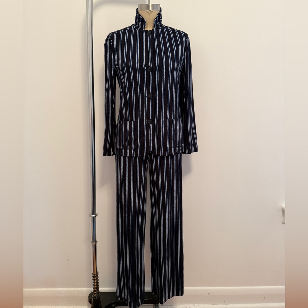 Agnes B. Knit Striped Suit - Picture 2 of 7